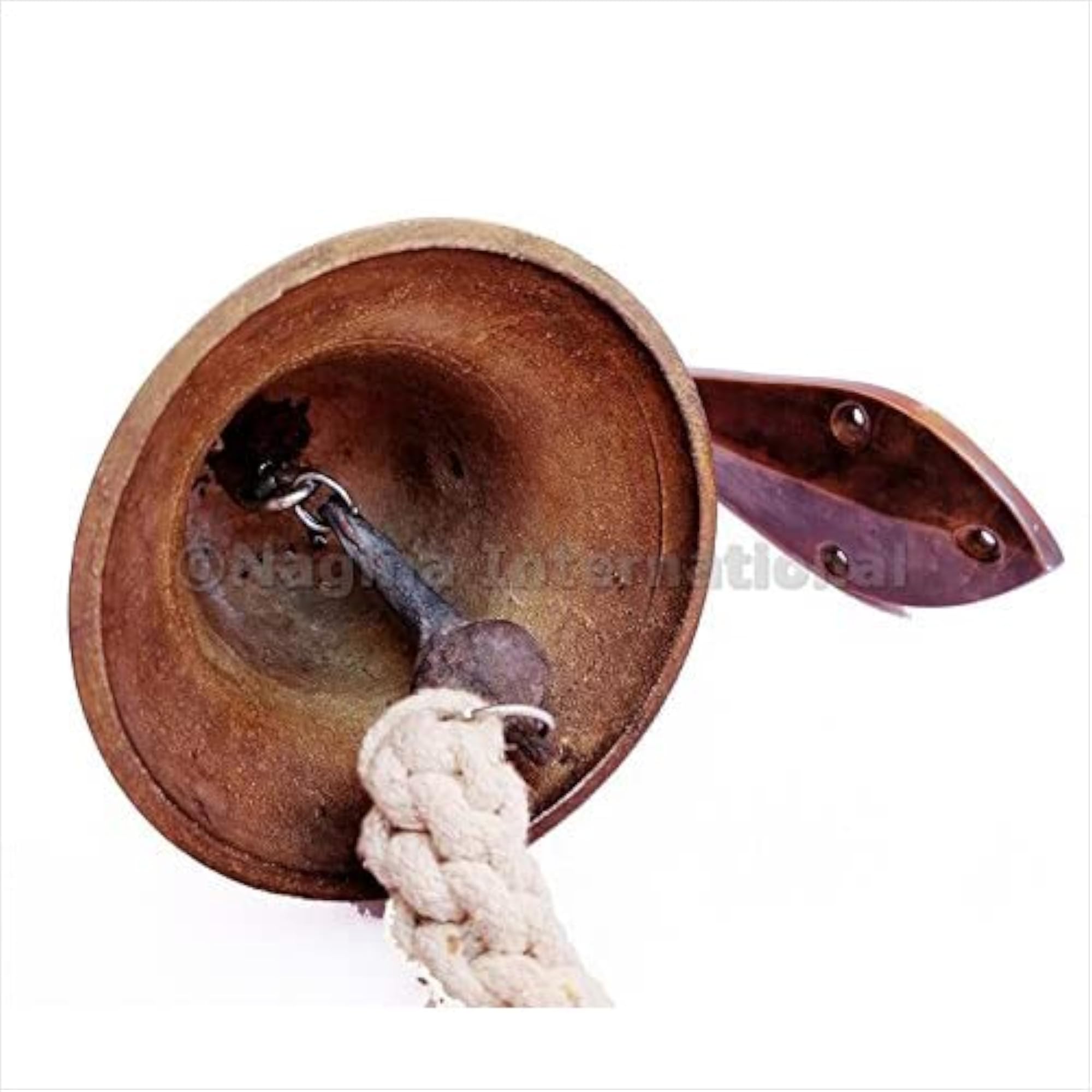 Antique Brass Ship Bell for Nautical Home Decor
